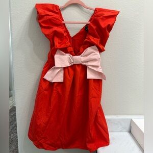 Stylish Red and Pink Dress